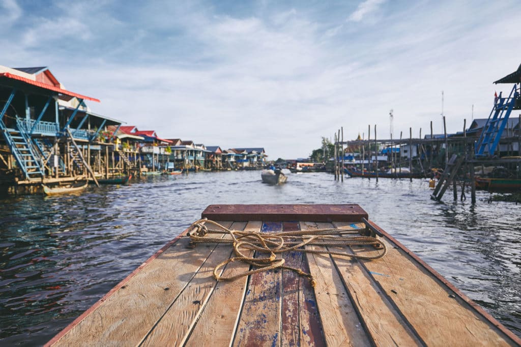 Floating Village auf dem Tonle Sap.