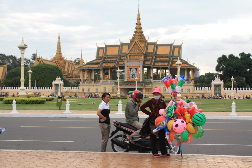 Der Königspalast in Phnom Penh - hier der große Tanzpalast.