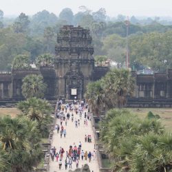 Der Ballon über Angkor Wat, Blick Richtung Osten