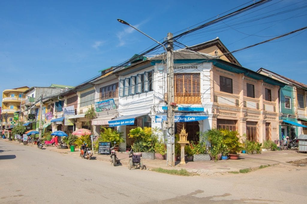 Architektur in der Kolonialstadt Kampot