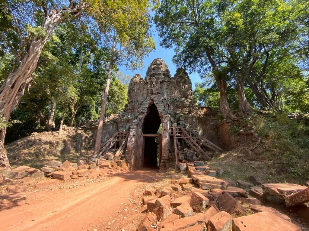 Das Westtor von Angkor Thom